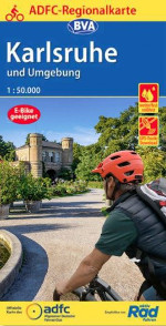 Fahrradkarte Karlsruhe ADFC Regionalkarte 2021 Coverbild
