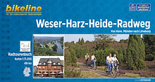 Radtourenbuch bikeline Weser Harz Heide Radweg Cover
