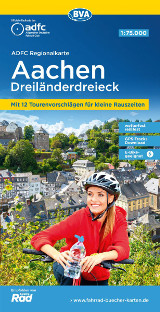 Aachen Fahrradkarte des ADFC Regionalkarte Coverbild 2024