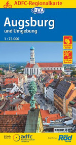 Fahrradkarte Augsburg ADFC Regionalkarte 2021 Coverbild