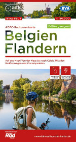 Fahrradkarte Flandern Belgien ADFC Radtourenkarte Coverbild 2021