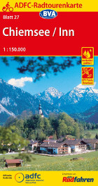 radkarte chiemsee inn adfc radtourenkarte