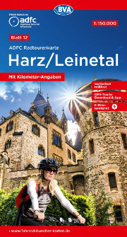 Fahrradkarte Harz Leinetal ADFC Radtourenkarte Coverbild