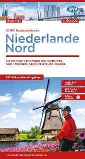 Fahrradkarte Niederlande Nord ADFC Radtourenkarte Coverbild 2023