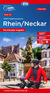 Fahrradkarte Rhein Neckar ADFC Radtourenkarte Coverbild 2022