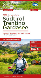 Fahrradkarte Südtirol Trentino Gardasee ADFC Radtourenkarte