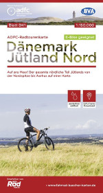 Radtourenkarte Dänemark Jütland Nord des ADFC Coverbild 2020