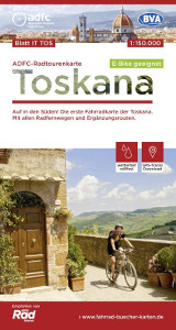 Fahrradkarte Toskana ADFC Radtourenkarte Coverbild 2020
