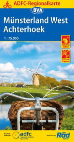 Münsterland Aachterhoek Fahrradkarte ADFC Regionalkarte 2019