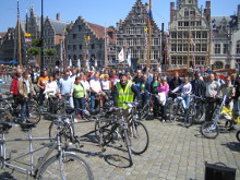 Belgatrotter Radfahrer in Gent