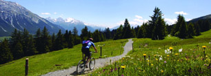 Graubünden Ferien Radfahrer