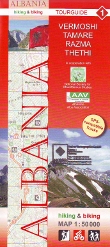 Radwanderkarte Albanien 1:50000 Rad- und Wanderkarte Huber Cover Image