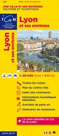 Lyon und Umgebung IGN Karte 1:80000 Cover bei fahrradtouren.de