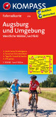 Fahrradkarte Augsburg und Umgebung Kompass Coverbild